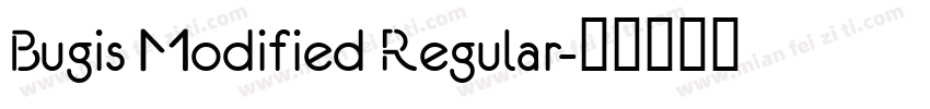 Bugis Modified Regular字体转换 Bugis Modified Regular字体转换